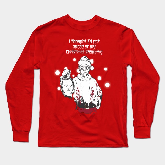 Jeffrey Dahmer Christmas Long Sleeve T-Shirt by Renegade Rags